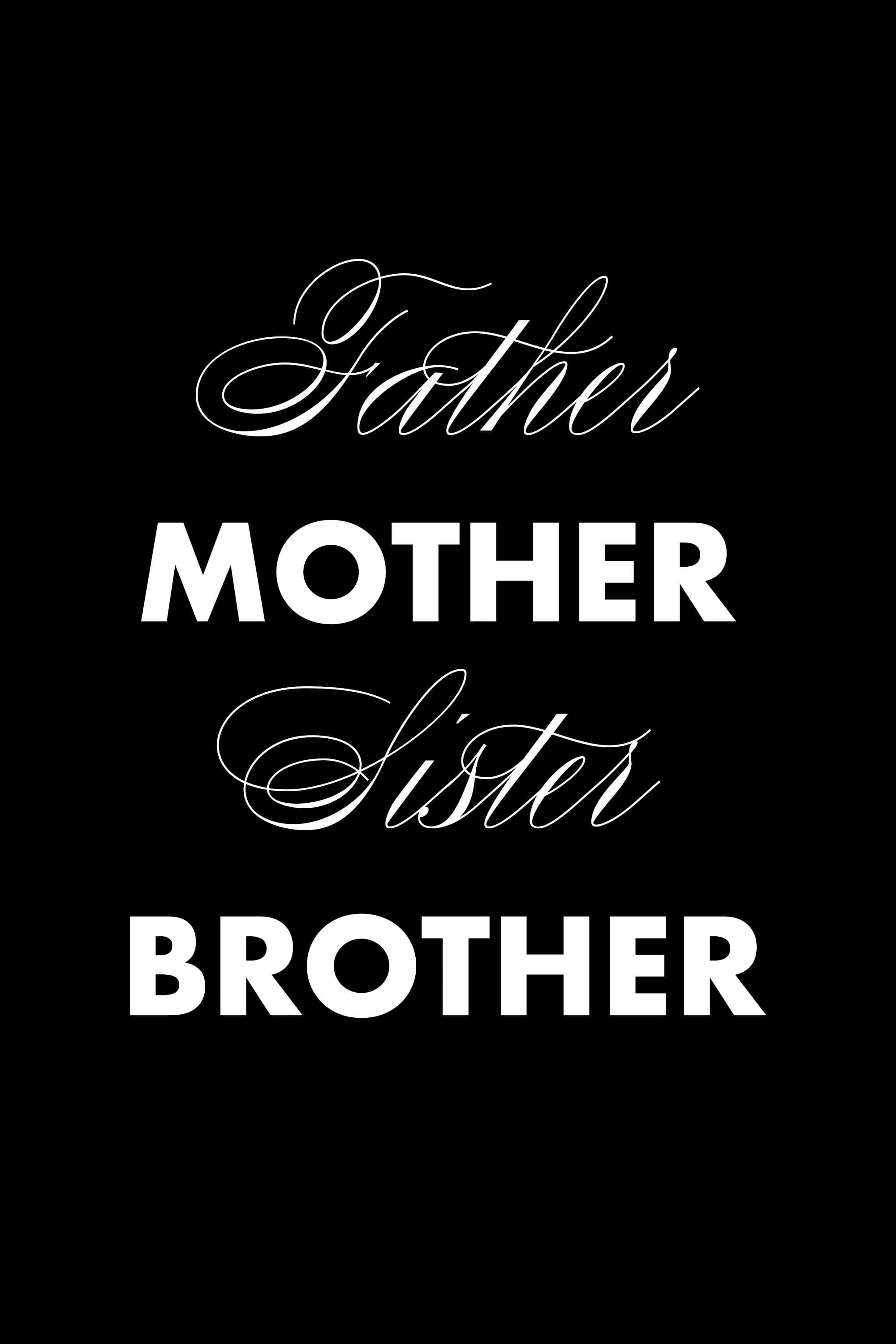 Постер Father Mother Sister Brother